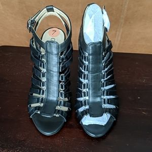 Guess Black Gladiator Shoes